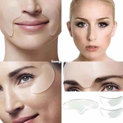 极速5pcs Anti Wrinkle Eye Face Pad ReusableQ Face Lifting