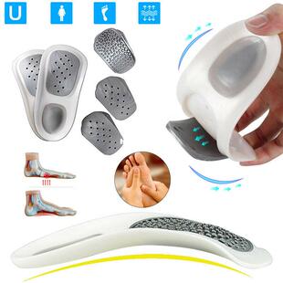 极速1 Pair Unisex Orthotic Flazt Foot Shoe Insoles High Arch