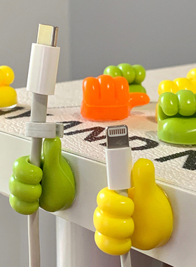 极速10 Pcs Thumb Hook Holder Wire Organizer Wall HVooks Hang