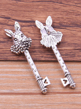 极速5Pcs 15X50mm 20o22 New Two Color Metal Zinc Alloy Rabbit