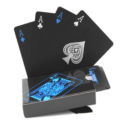极速Color Black Goldp Playing Card Game Card Group Waterproo