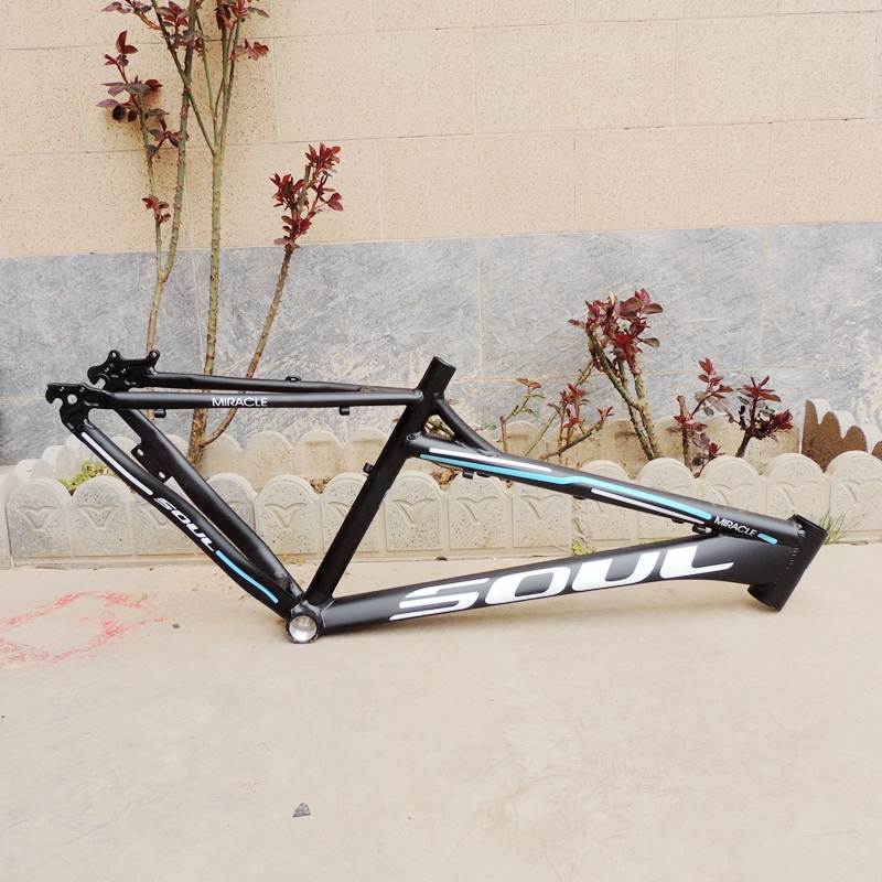 极速24寸山地自行车铝合金烤漆车架 碟H刹B座 直管头管 外走线 款