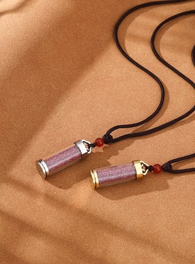 极速透明空心悟空瓶嘎乌s吊坠挂件防水小玻璃瓶项链可打开装朱砂