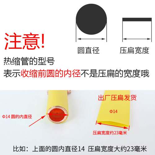 极速热缩管绝缘加厚收缩套管电工电线数据线修复1mm-60Xmm红黄蓝