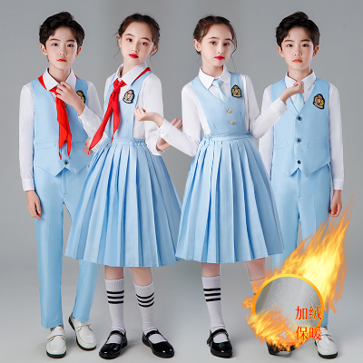 元旦儿童大合唱演出服中小学生红领巾诗歌朗诵爱国比赛表演服套装