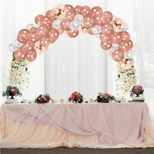 新品Rose Gold Balloons Confextti Set Chrome ballon Birthday