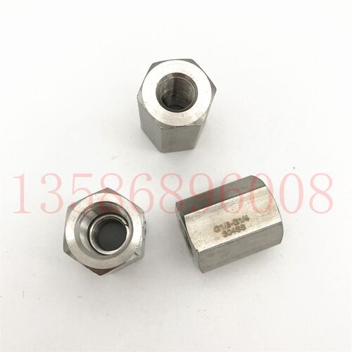 新品304不锈钢六角内丝接头 六角棒内丝 内螺M纹直通内丝G1/8-内