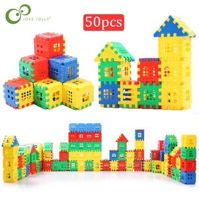 极速pcs/lotf Building Blocks Baby Paradise House spelling pu