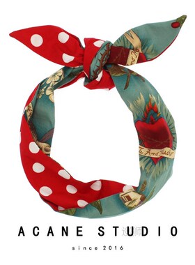 极速Acane European apnd American retro printing wave dot dou