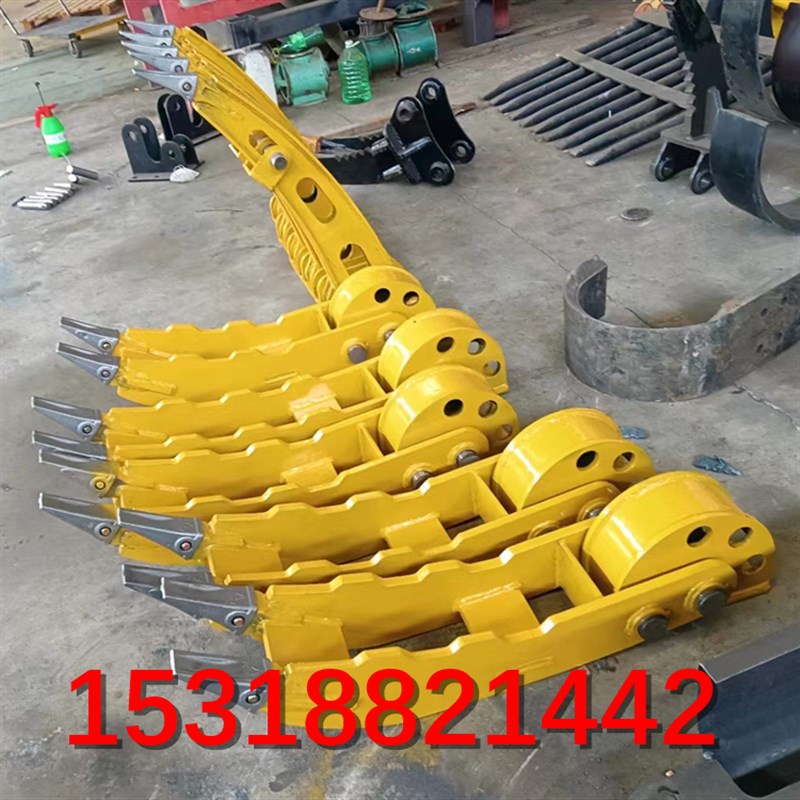 徐工60挖机拇指夹 铲斗夹 抓树根夹 挖I斗液压拇指夹/机械夹爪现