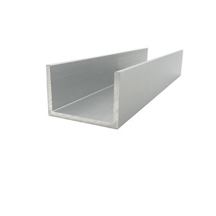 新品氧化u型槽60x40x4mm铝合金玻璃包K边条卡槽u形铝槽铝合金型材
