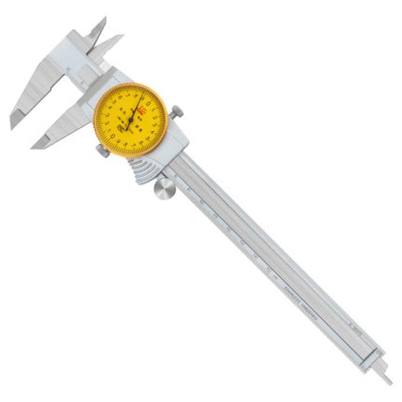 极速不锈钢金属罩壳带表卡尺 带v表游标卡尺150 200 300mm防震表