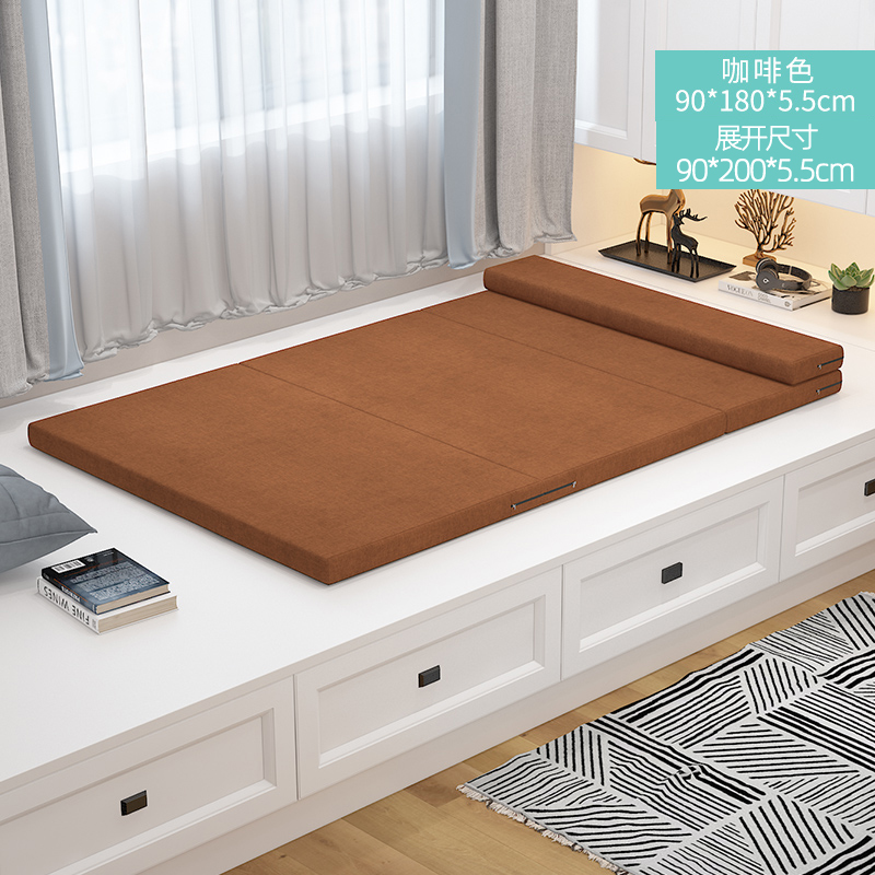 极速爆品加厚海绵m可折叠床垫单人学生宿舍榻榻米睡垫懒人办公室