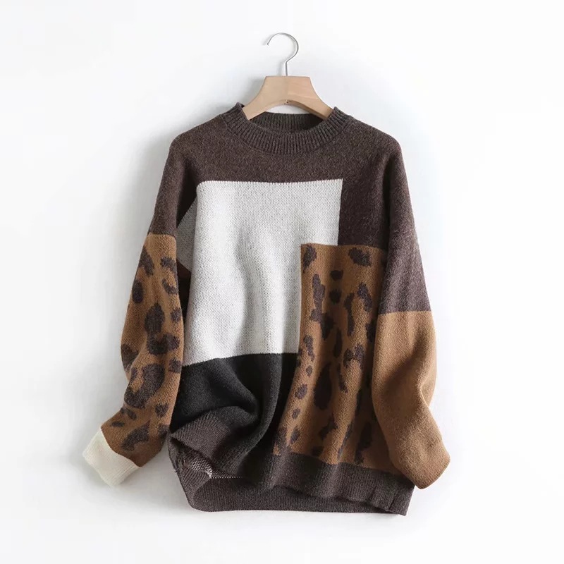 极速Women Sweater nAnd Pullovers O-Neck Long Sleeve Vintage