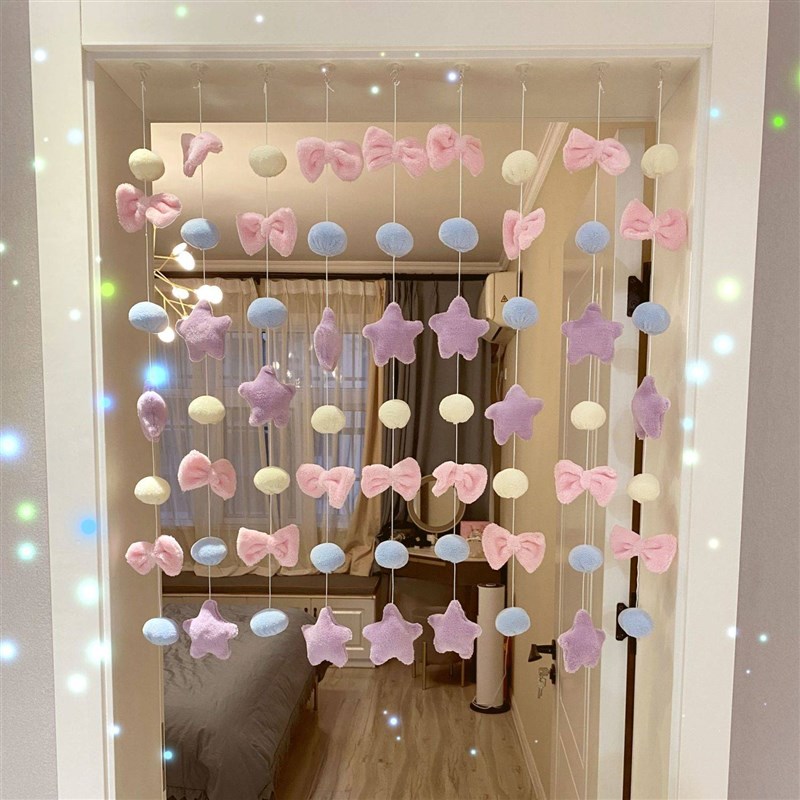 极速房门挂饰小门帘家居卧室门帘儿童房门少M女心挂帘墙面装饰免