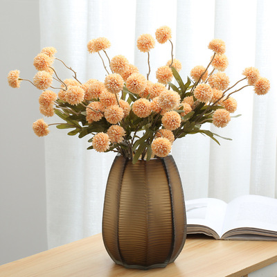 新品5 Heads Artificial Flowexr Bouquet Silk Dandelion Flower