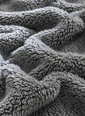 羊羔绒毯900g超柔毛毯盖毯宿舍办公室午睡灰色150x200cm