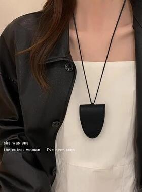 挂脖眼镜夹纽扣收纳包配饰女磁吸钥匙防丢挂绳项链吊坠春季毛衣链