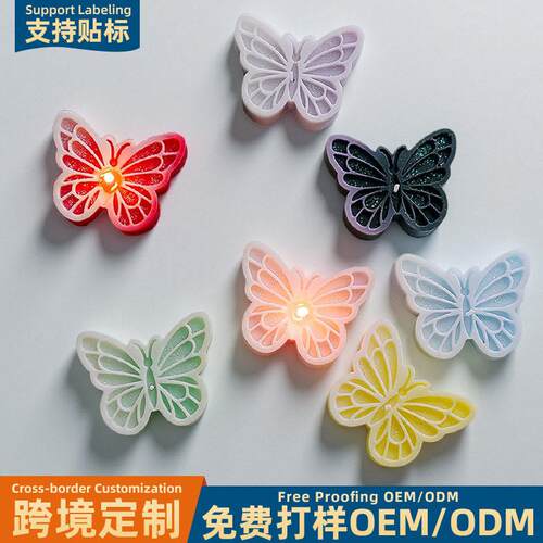 情人节小礼品跨境氛围感摆件香氛造型手工礼物蝴蝶香薰蜡烛定制