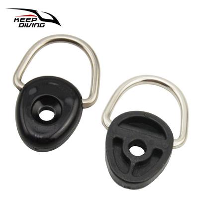 皮划艇圆形D型环扣钓鱼船用弹力绳拉扣靠背挂钩冲浪板配件KK-A13