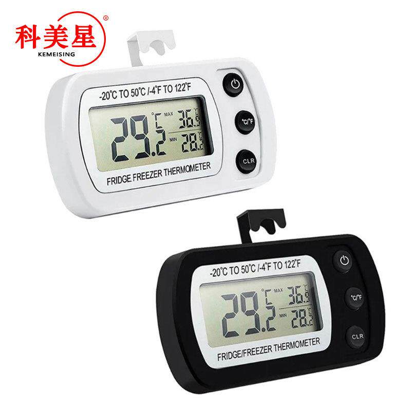 家用冰箱温度计 C/F转换展示柜温度计数显防水冰箱温度计厂家