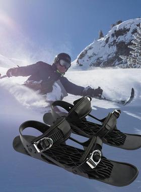 户外运动滑雪板鞋MiniSki Skates迷你儿童滑雪鞋成人款雪板滑雪板