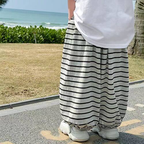 Nuvxmak/努小唛男童防蚊裤2026新儿童薄款裤子夏季长裤宝宝阔腿裤