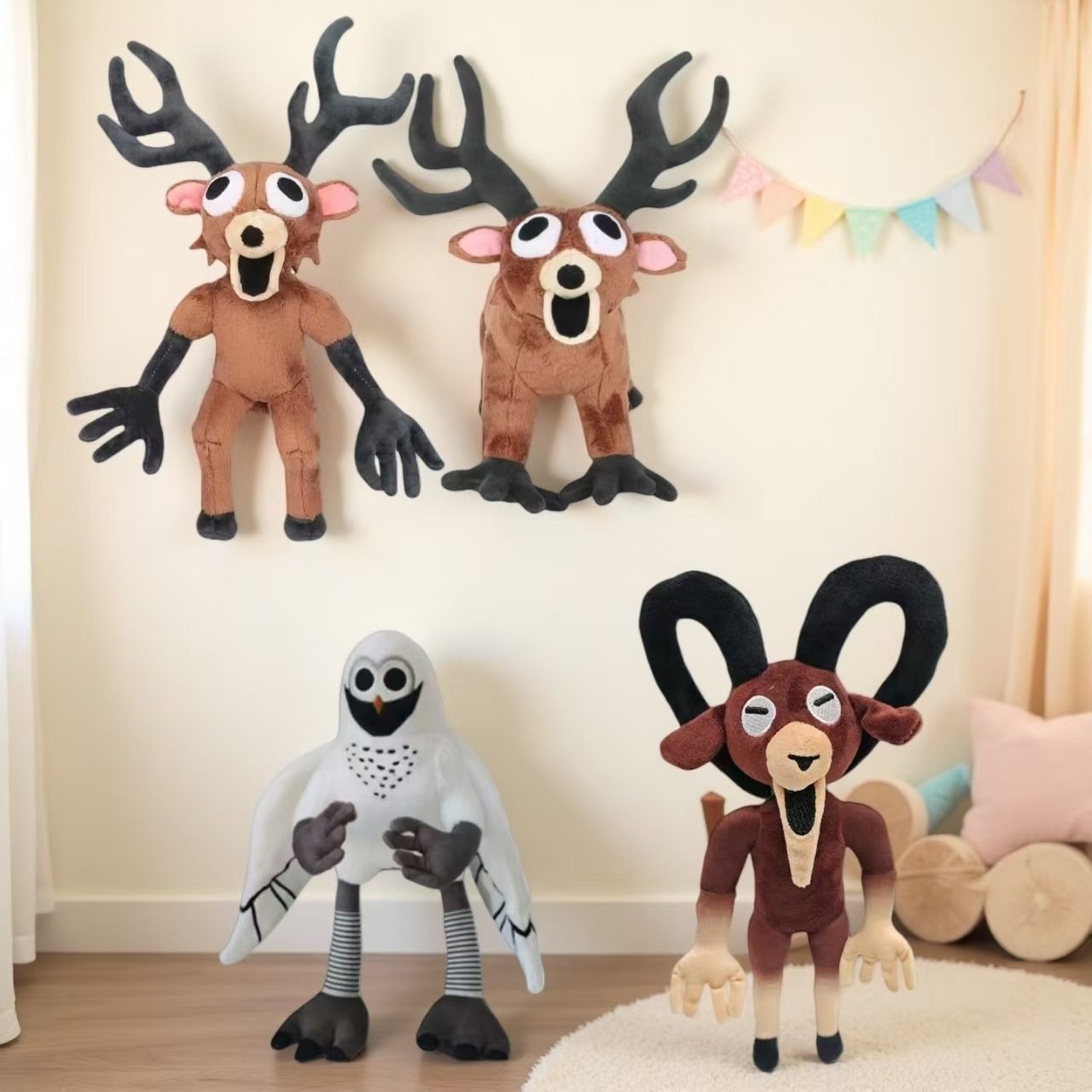 跨境新品99 nights in the forest deer plush毛绒玩具儿童礼物