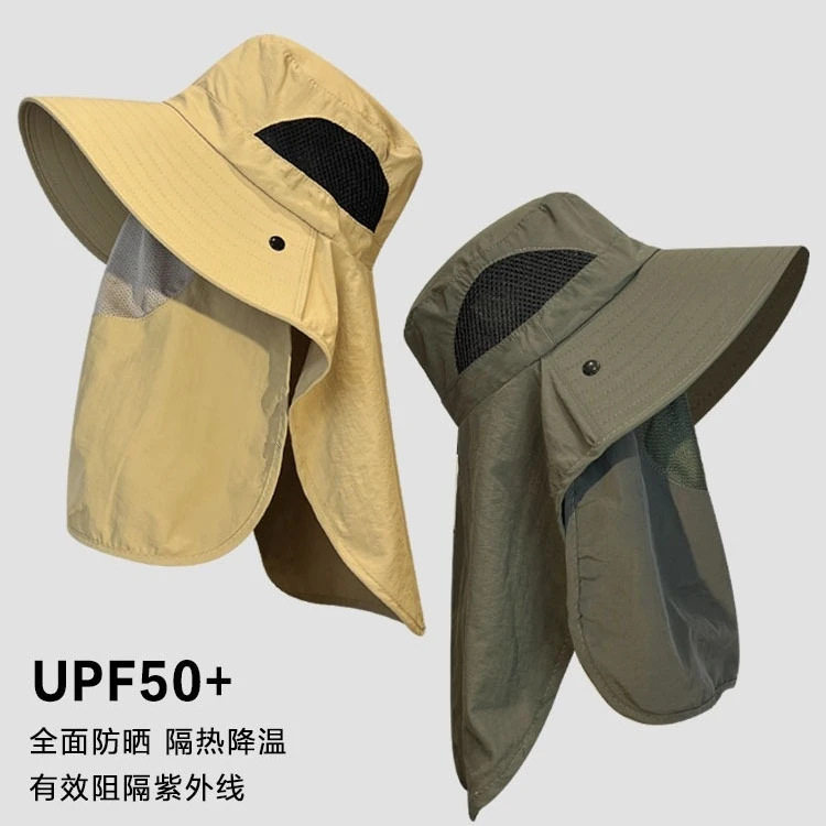 夏季户外大檐防晒遮脸护劲帽