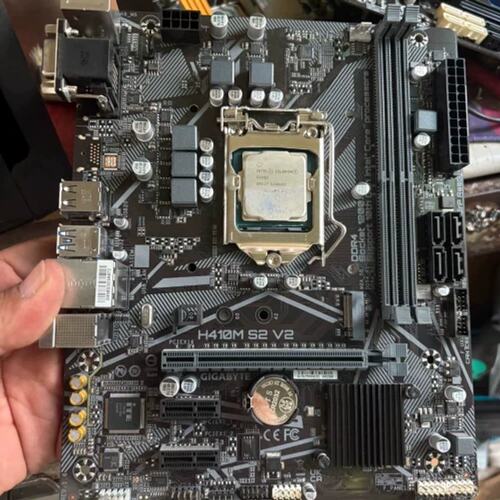 议价技嘉H410M S2 V2主板+G5905处理器带m.2固态