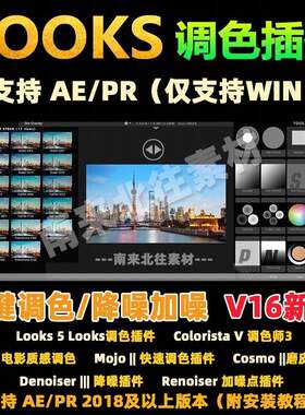 AE/PR插件looks调色视频电影Magic Bullet预设滤镜素材支持Win