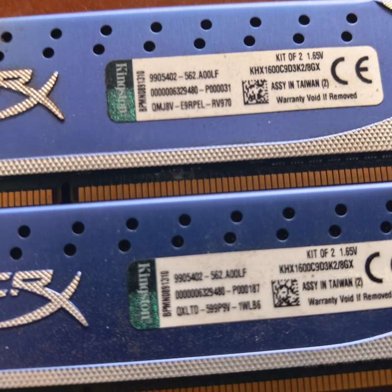 议价金士顿骇客神条 DDR3 1600 4G×2套装，型号KHX图片