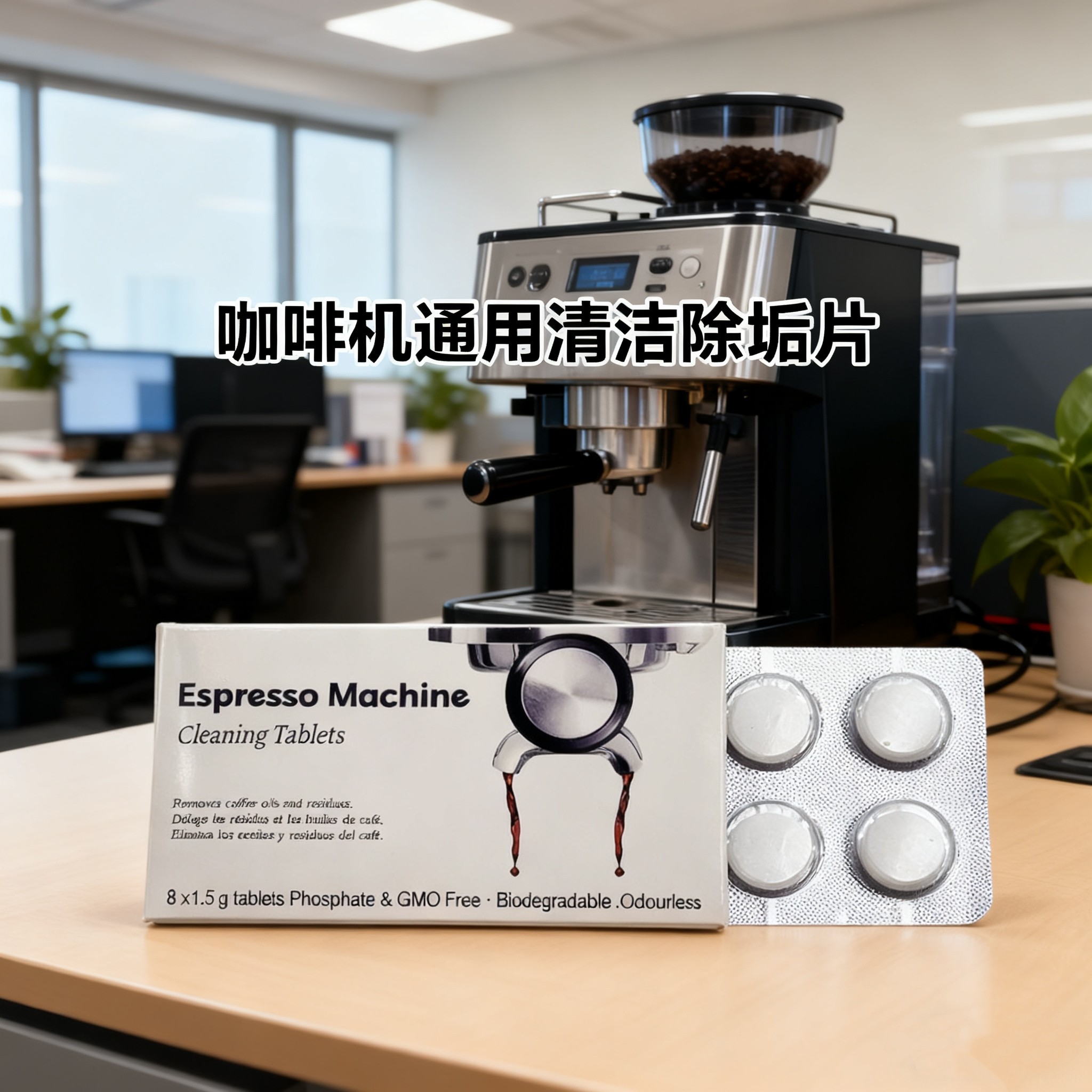 咖啡机通用清洁神器自动清洁药片泡腾片清洁粉除油除钙除垢液片剂