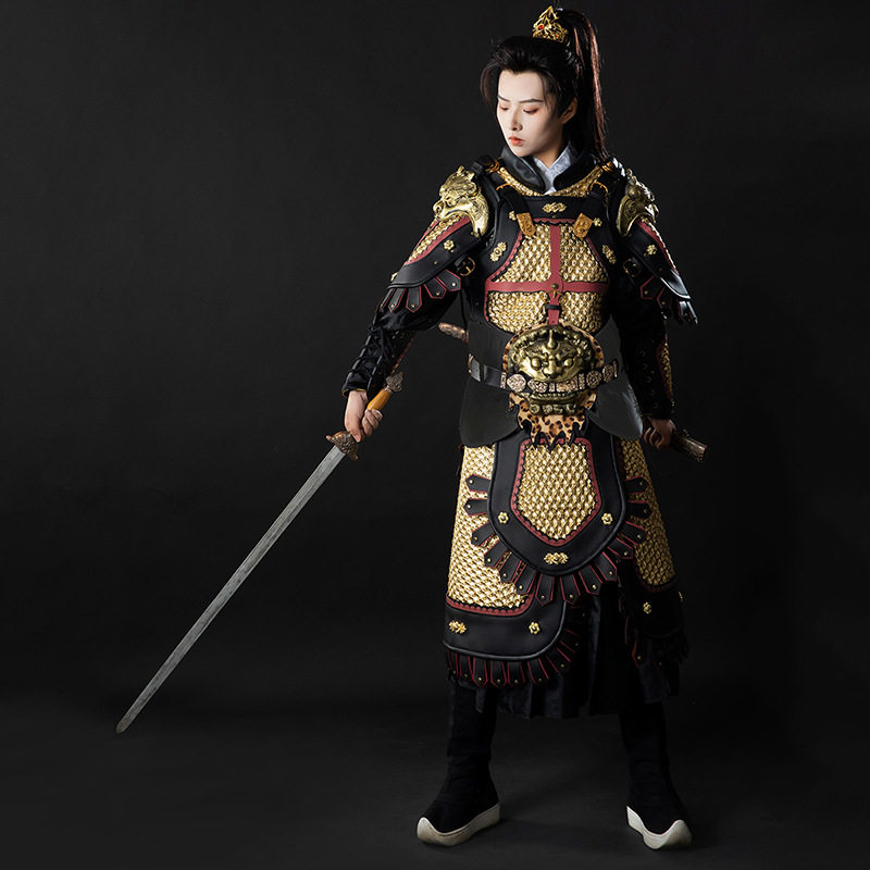 原创仿山纹分体甲新国潮真人可穿戴甲胄铠甲盔甲硬派战斗将军甲胄
