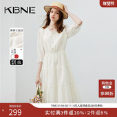 热销爆款 七分袖 推荐 KBNE 中长款 外套夏季 短袖 连衣裙莱赛尔女