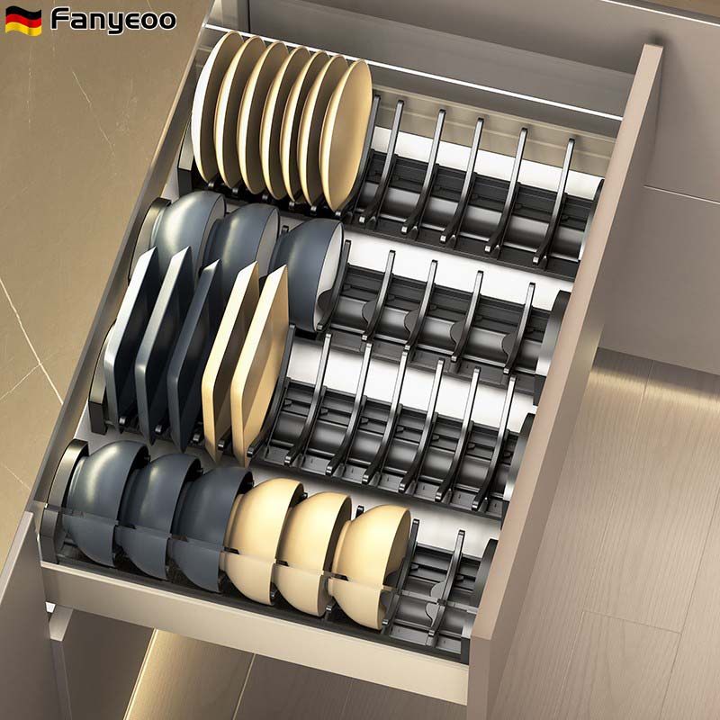 德国收纳分隔沥水碗盘架拉篮内置物架厨房碗碟收纳架橱柜抽屉内置,厨房/烹饪用具,厨房置物架/置物柜/角架,淘宝优惠券,粉丝福利购,淘宝优惠卷