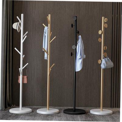 Big coat rack stand clothes holder hat hanger wooden cloth新