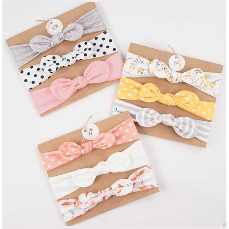 3pcs/set Ba Headband Girls Hair Accessories Cotton Rabbit图片