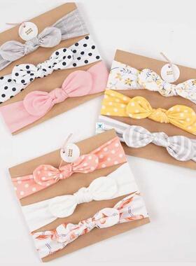 3pcs/set Ba Headband Girls Hair Accessories Cotton Rabbit新