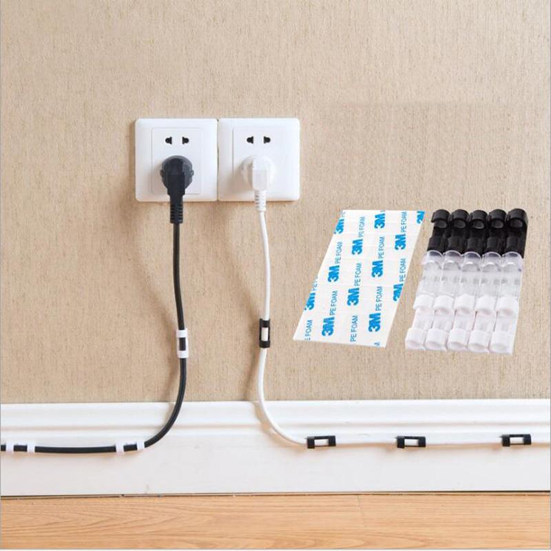Cable Organizer Clips Cable Management Desktop & Worksta