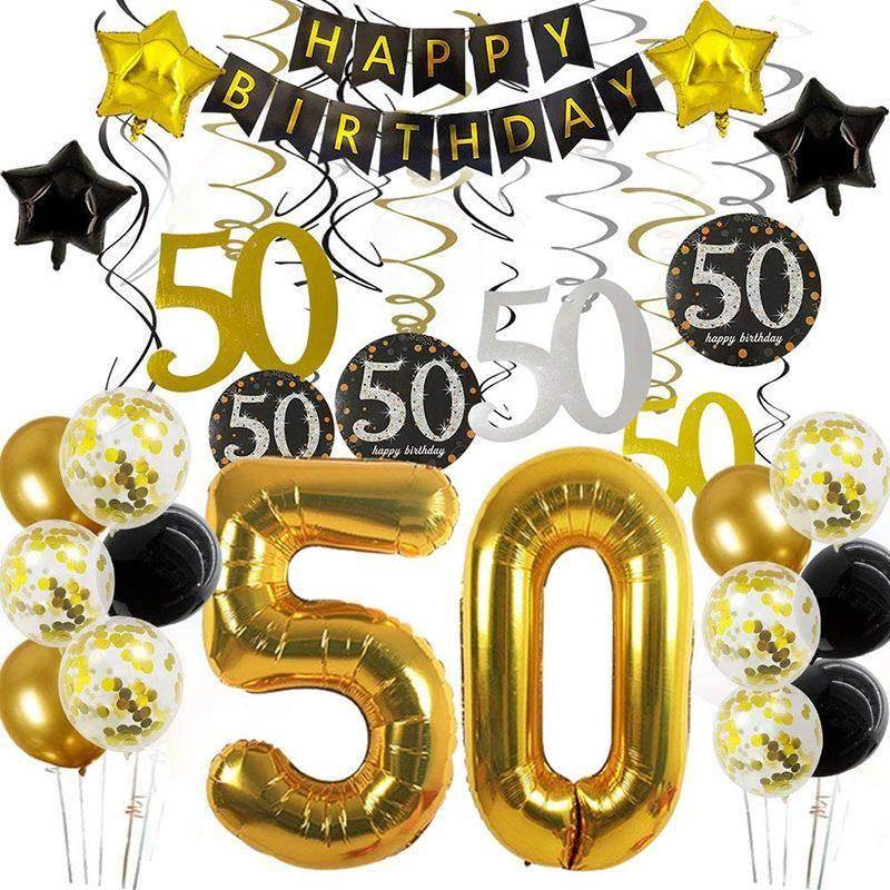 30th 40th 50th 60th birthday decorations Number Balloons