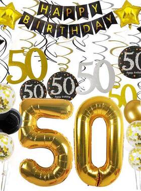 30th 40th 50th 60th birthday decorations Number Balloons