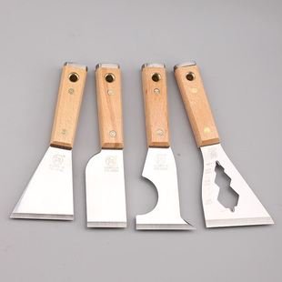 修油灰刀日本美缝 铲刀清洁不锈钢水泥铲锵福冈工具厨房铲子家用装