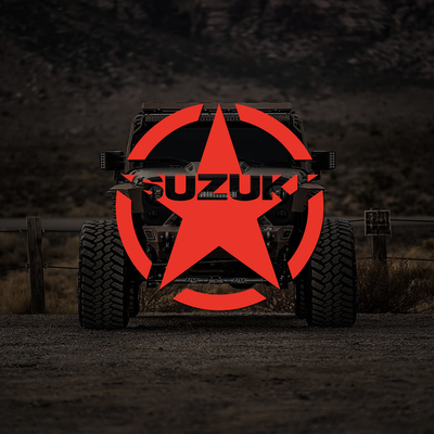 SUZUKI铃木五角星形车贴