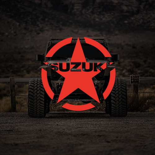 SUZUKI铃木五角星形车贴