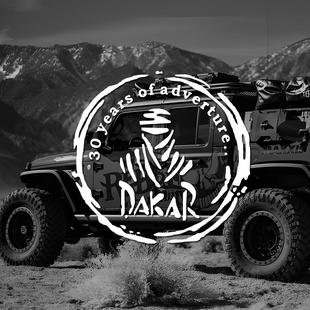 达喀尔30年冒险拉力赛车贴坦克皮卡牧马人拉花烈马JEEP户外贴纸