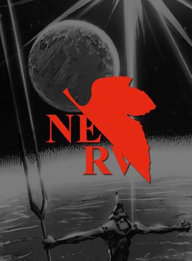 枫叶NERV SEELE汽车玻璃新世纪福音战士EVA电动摩托车笔记本贴纸