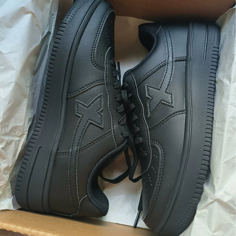 特步 空军一号 潮流百搭 防滑轻便 低帮 板鞋 男款 黑,运动鞋new,板鞋,淘宝优惠券,粉丝福利购,淘宝优惠卷