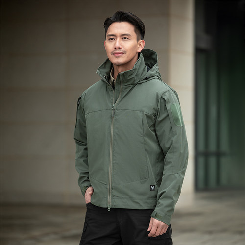 执正官防风拒水大容量多袋男秋冬