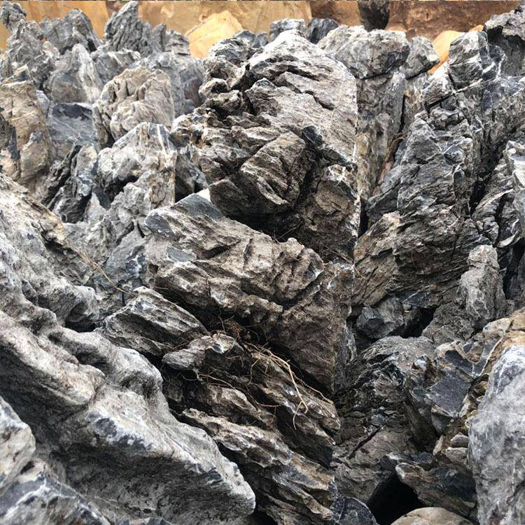 产地青青龙石假山石料池驳岸石假山流头水造景石英YS-003石龙鱼石